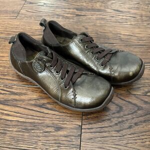 Born Althea D11637 Women Whiskey Metallic Leather Shoes Womens US 7.5 EU 38.5